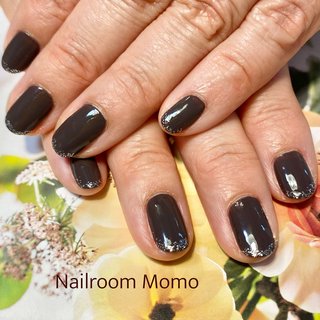 秋 ワンカラー マニキュアのネイルデザイン ネイルブック