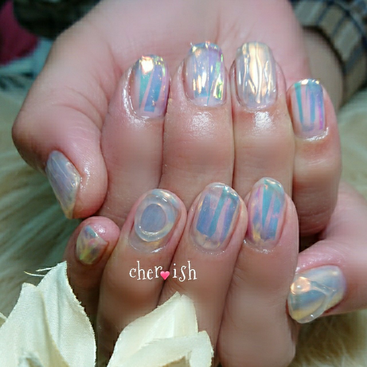 nail._.chip様 もいちゃん【@moichan0531】new nail💅✨ . しずくちゃん