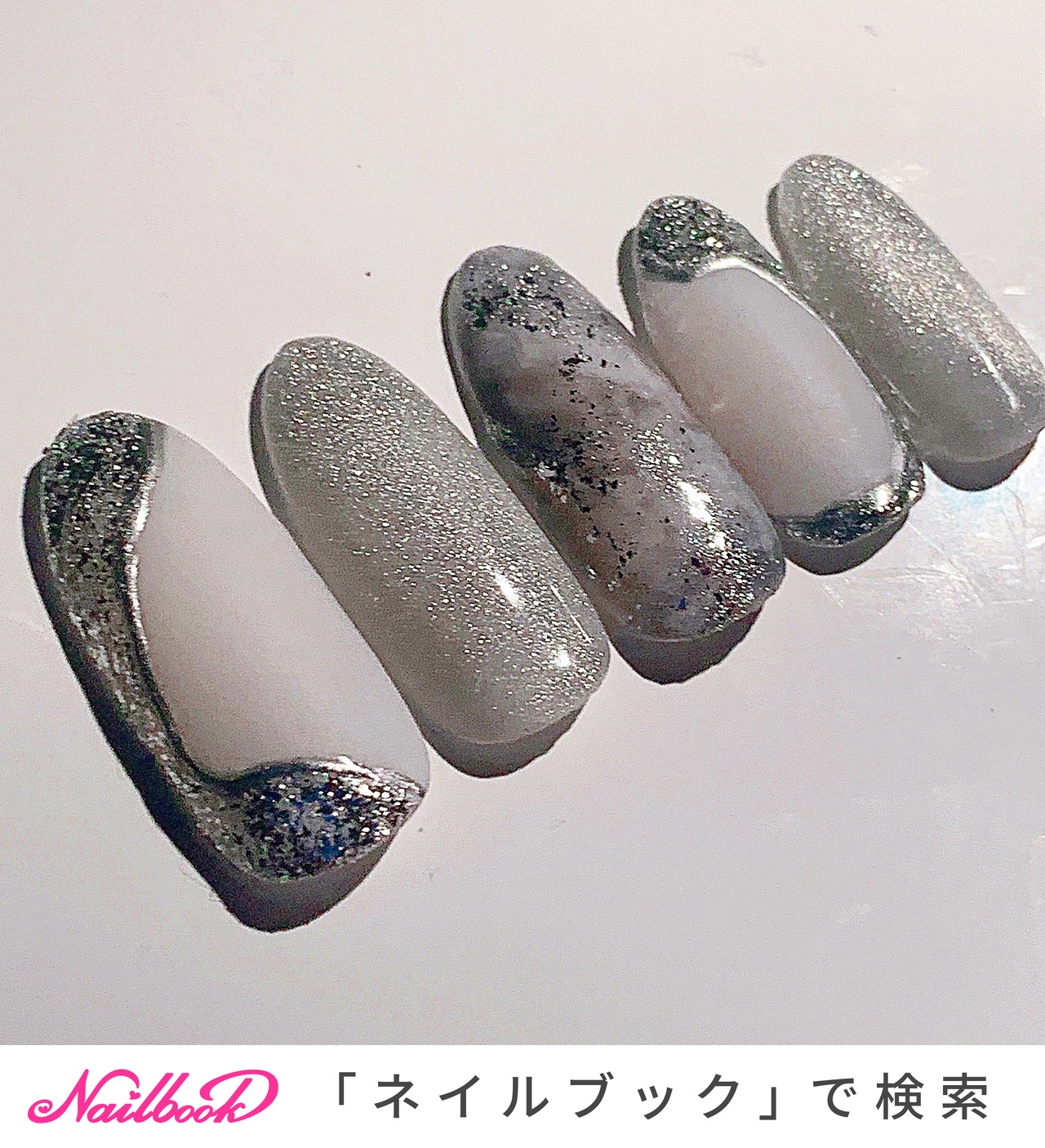 22年 新着順 オフィス 職場 ブルベ冬のネイルデザイン ネイルブック