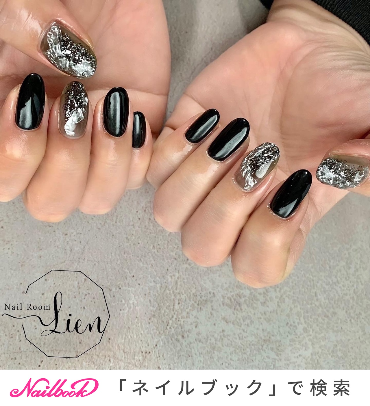 人気順｜ブラック(黒)/#NailRoomLienのネイルデザイン｜ネイルブック
