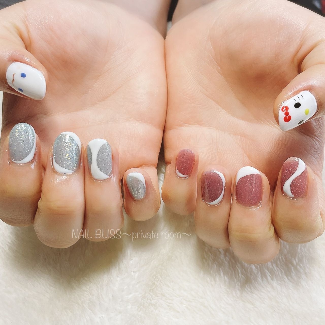 ハンド キャラクター ジェルネイル お客様 Nail Bliss Private Room のネイルデザイン No ネイルブック