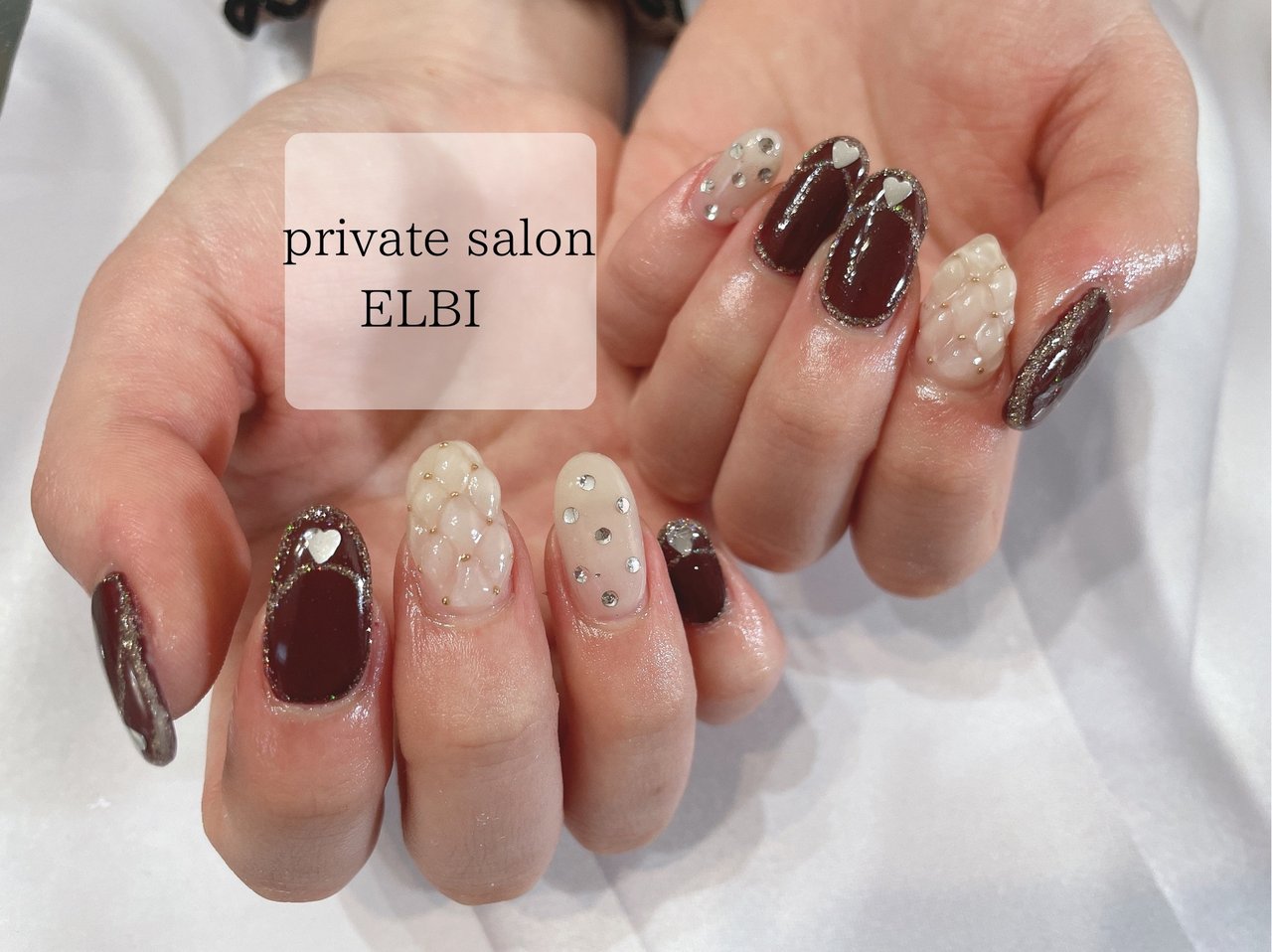 夏 秋 冬 バレンタイン ハンド Elbi Nailのネイルデザイン No ネイルブック