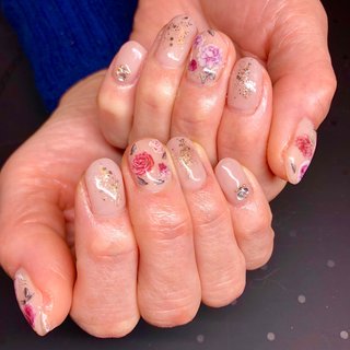春 ヌーディーカラーのネイルデザイン ネイルブック