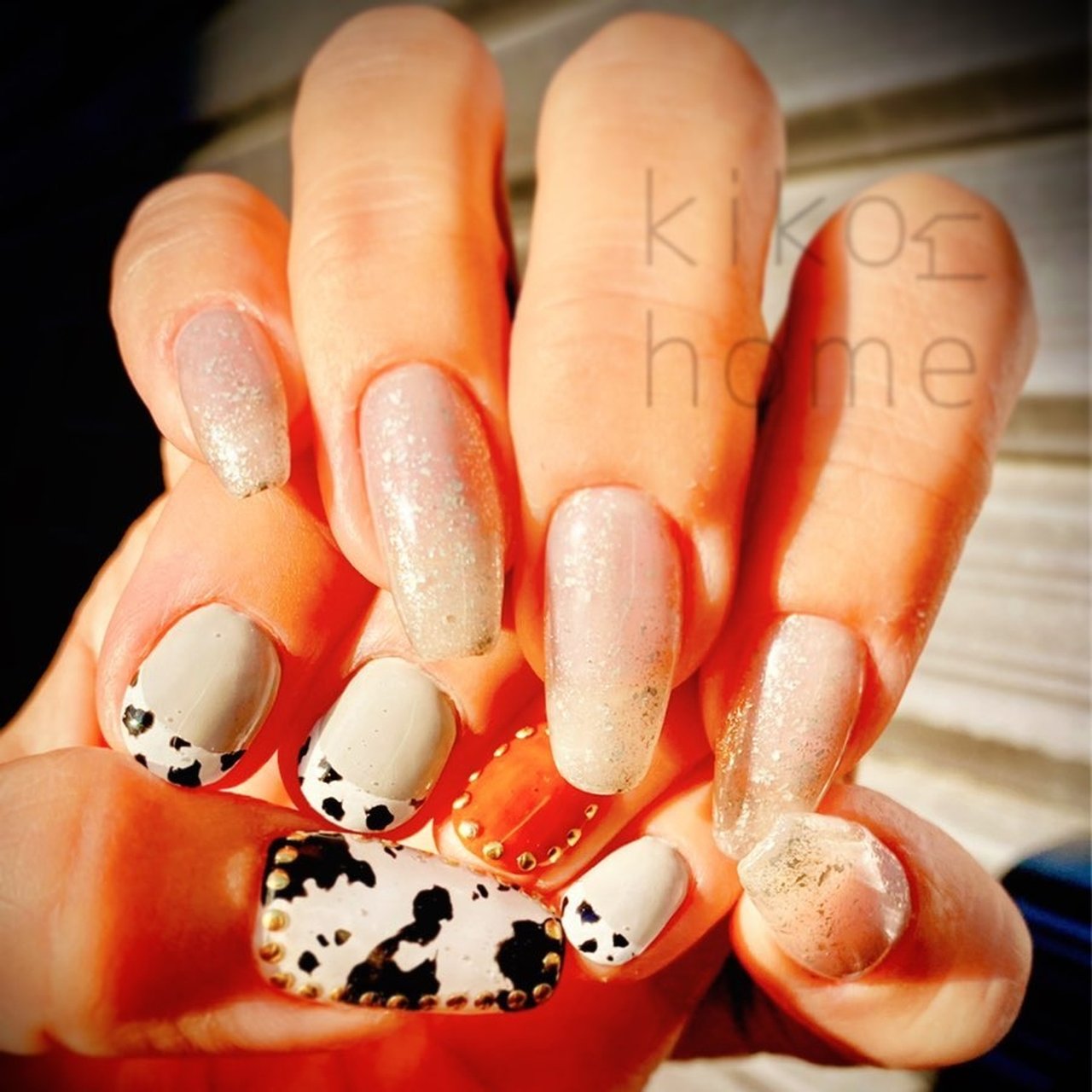 オールシーズン お正月 ハンド アニマル柄 ホワイト Kikonailのネイルデザイン No ネイルブック