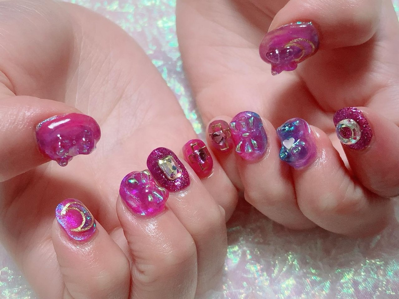 オールシーズン 旅行 ライブ 女子会 ハンド Kyara Nailのネイルデザイン No ネイルブック