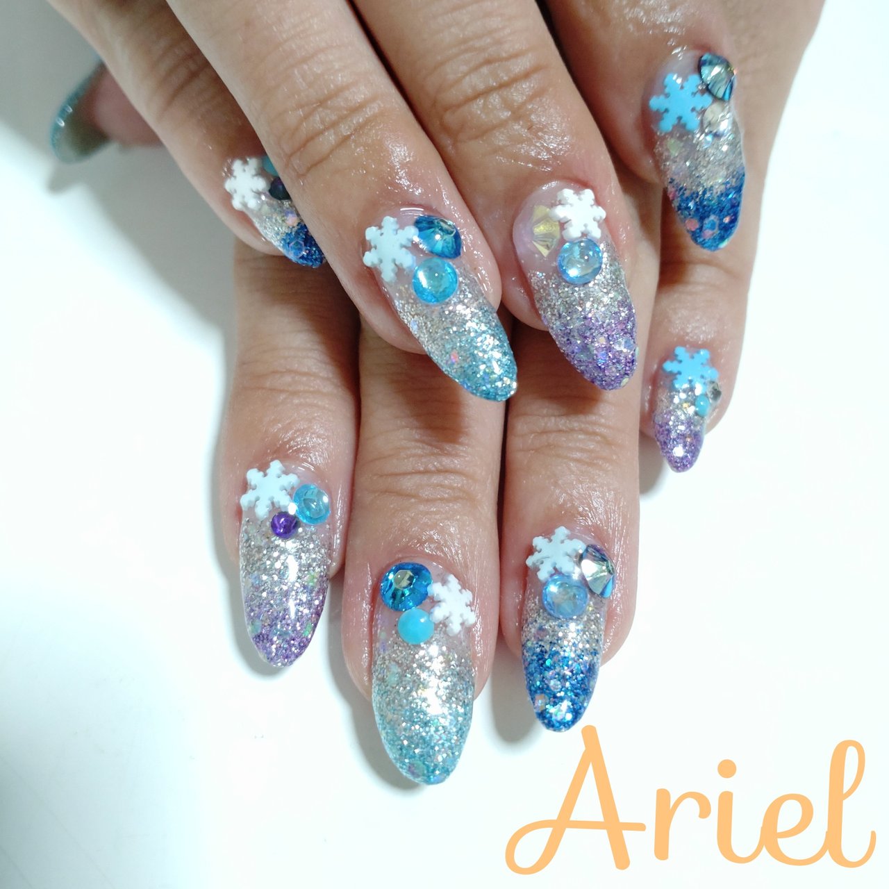 冬 パーティー デート 女子会 ハンド ネイルサロンアリエルのネイルデザイン No ネイルブック