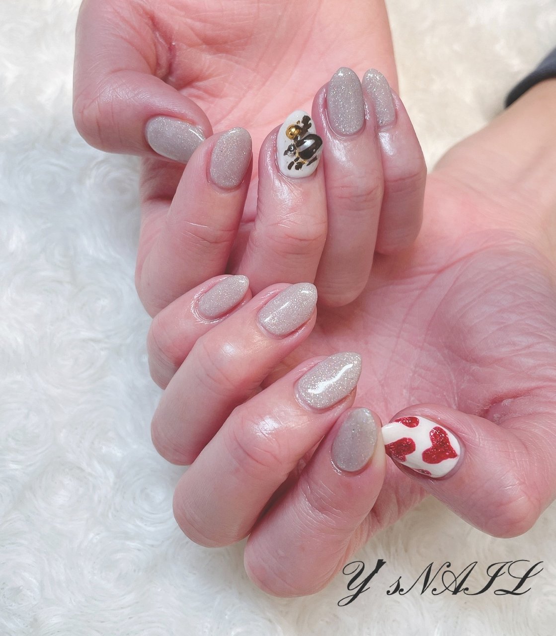 バレンタイン ハンド ジェルネイル お客様 Y S Nailのネイルデザイン No ネイルブック