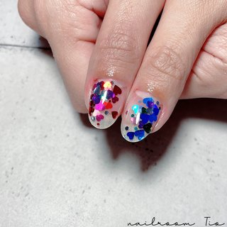 ハートホロネイルのネイルデザイン ネイルブック