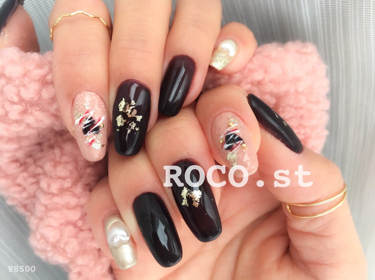 冬 バレンタイン ハンド ホログラム ワンカラー Roco St Nailのネイルデザイン No ネイルブック