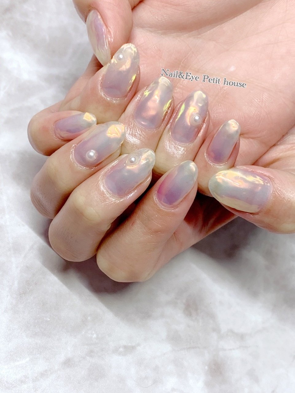 オールシーズン ハンド シンプル ミディアム ジェルネイル Nail Eye Petit Houseのネイルデザイン No ネイル ブック