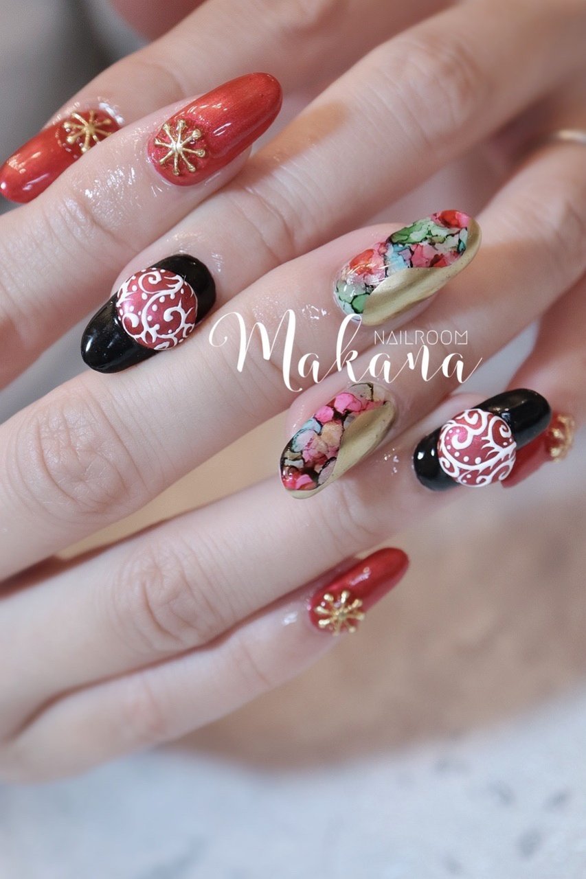 お正月 青葉台ネイルサロン ネイルルームマカナnailroommakana のネイルデザイン No ネイルブック