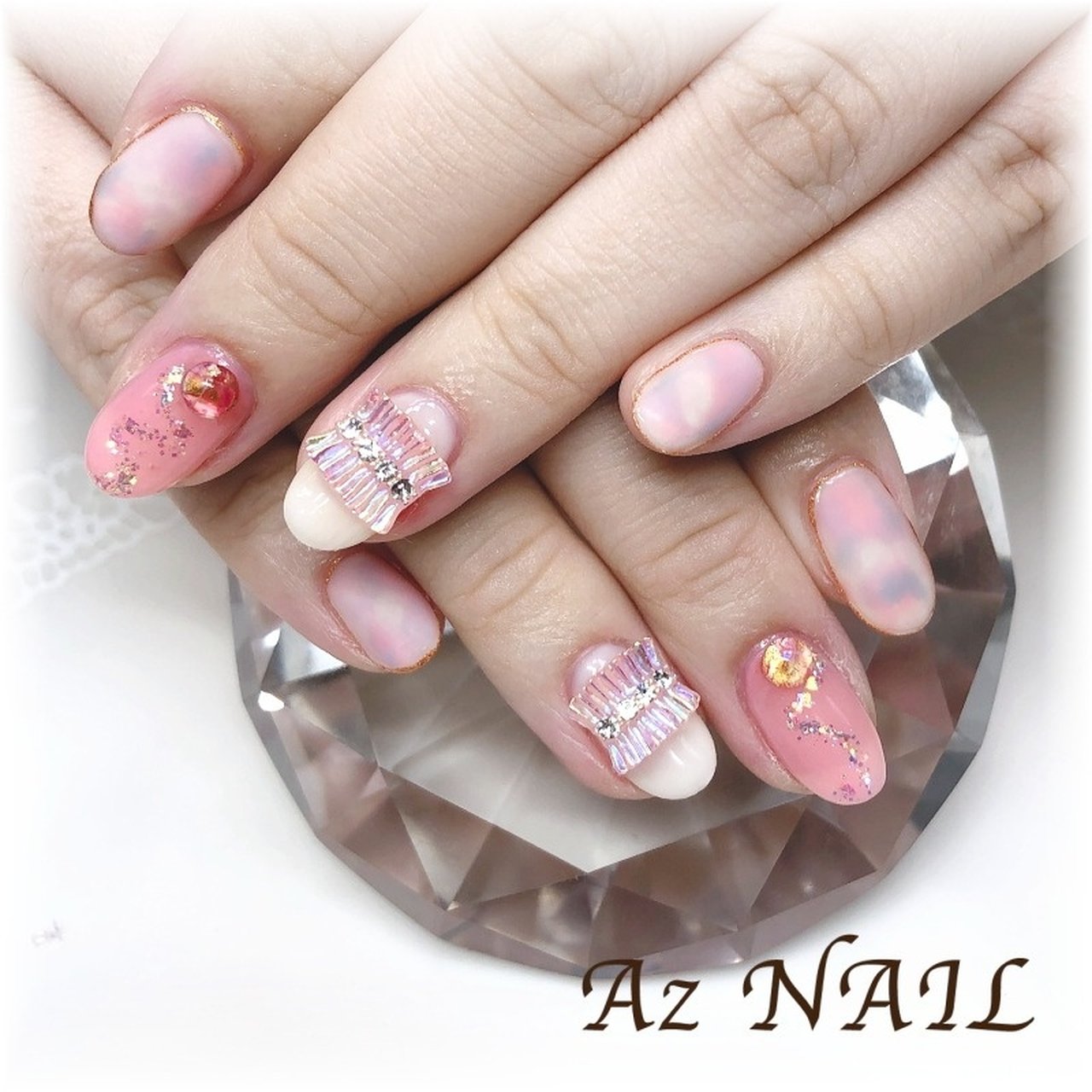 春 旅行 パーティー デート ハンド Az Nail ゆき のネイルデザイン No ネイルブック