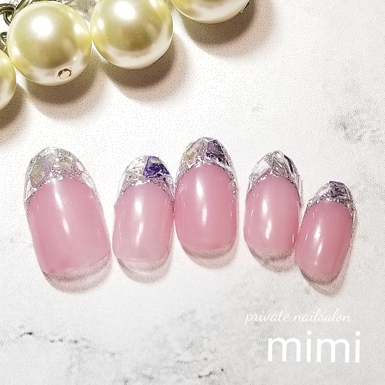 オールシーズン ハンド フレンチ ジェルネイル ネイルチップ Mimiのネイルデザイン No ネイルブック