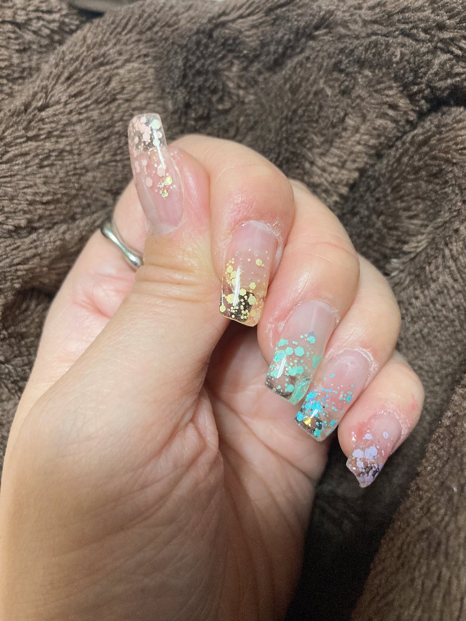 オールシーズン ハンド ホログラム シースルー ミディアム ドンちゃんのネイルデザイン No ネイルブック