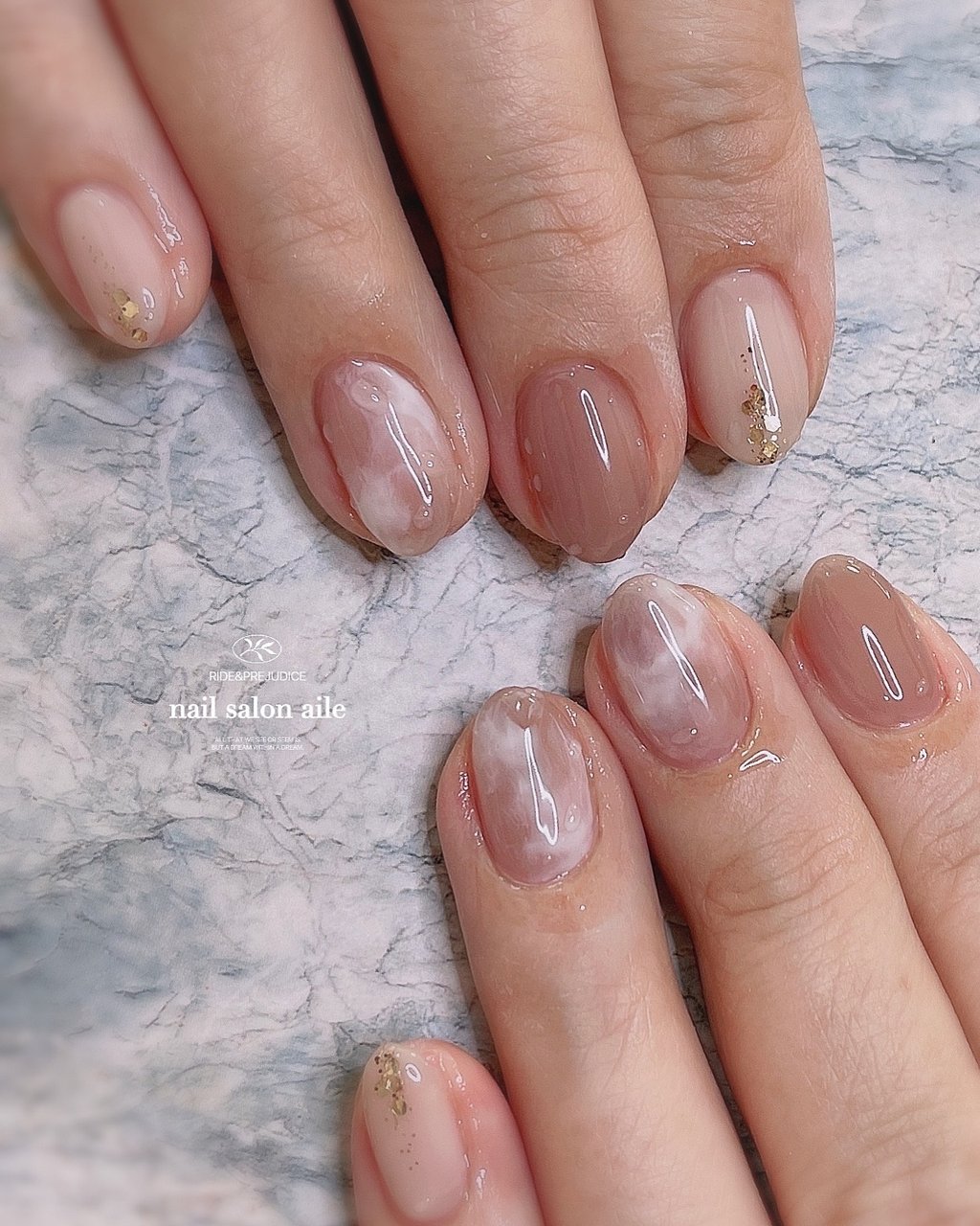 オールシーズン ハンド シンプル ラメ ワンカラー Nail Salon Aileのネイルデザイン No ネイルブック