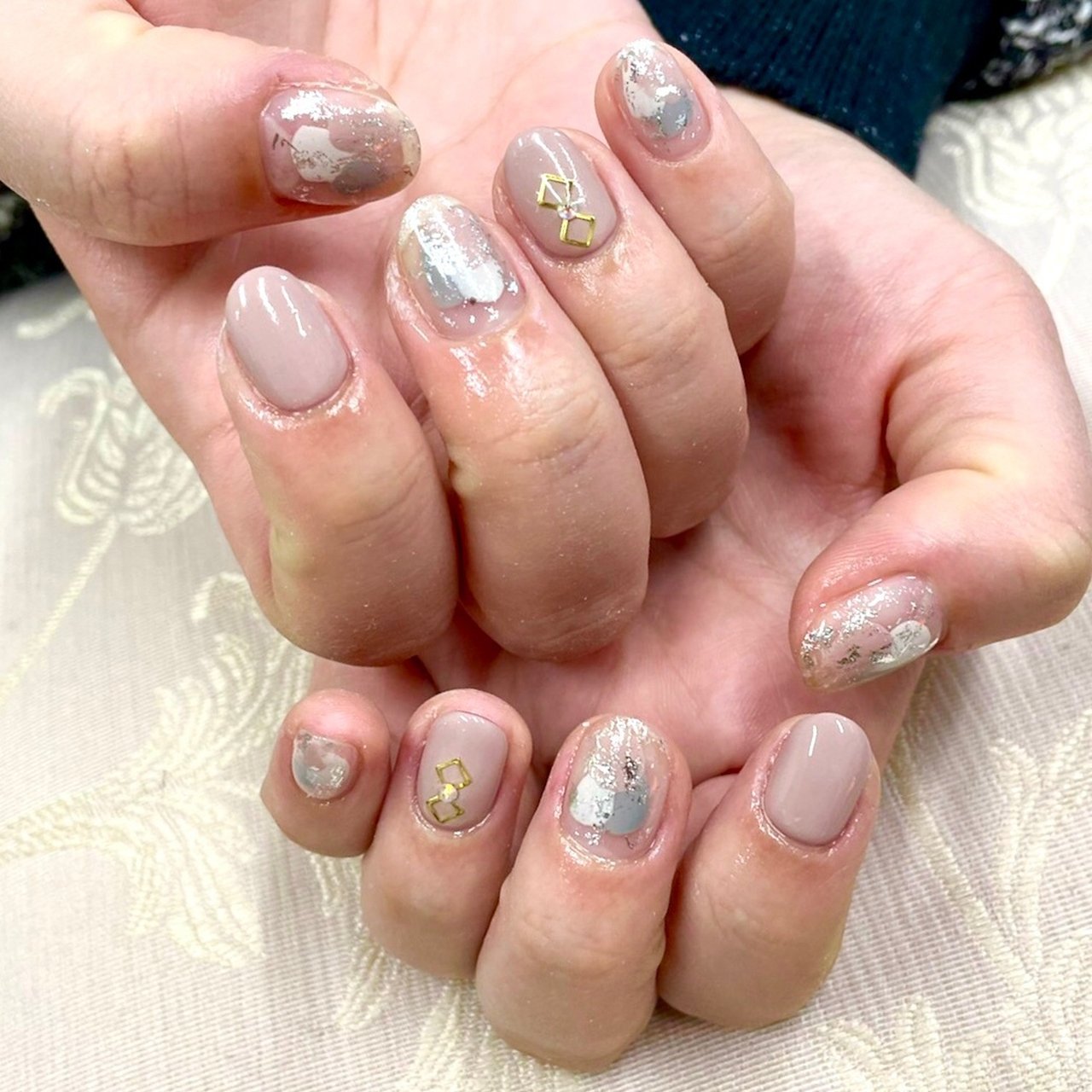 オールシーズン オフィス デート 女子会 ハンド Nb2349ed32b4bのネイルデザイン No ネイルブック