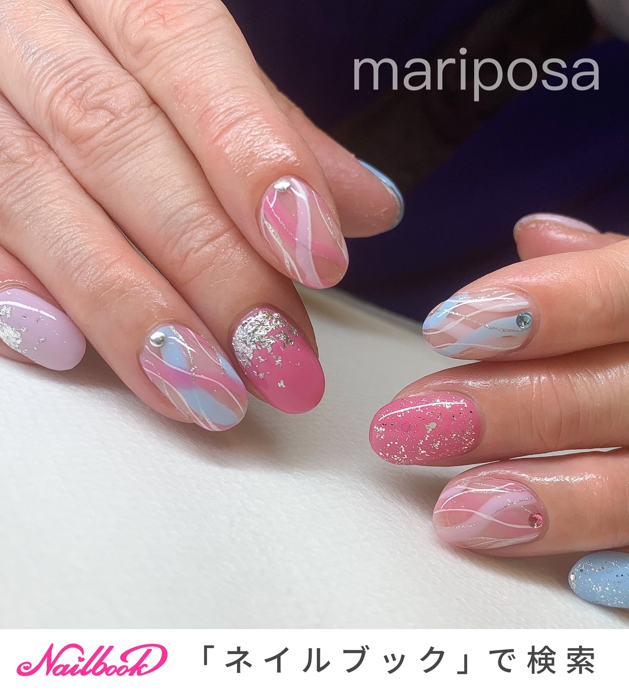 オールシーズン 旅行 海 リゾート ハンド Nailsalon Mariposaのネイルデザイン No ネイルブック