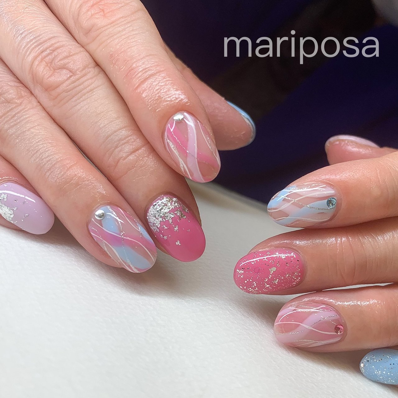 オールシーズン 旅行 海 リゾート ハンド Nailsalon Mariposaのネイルデザイン No ネイルブック