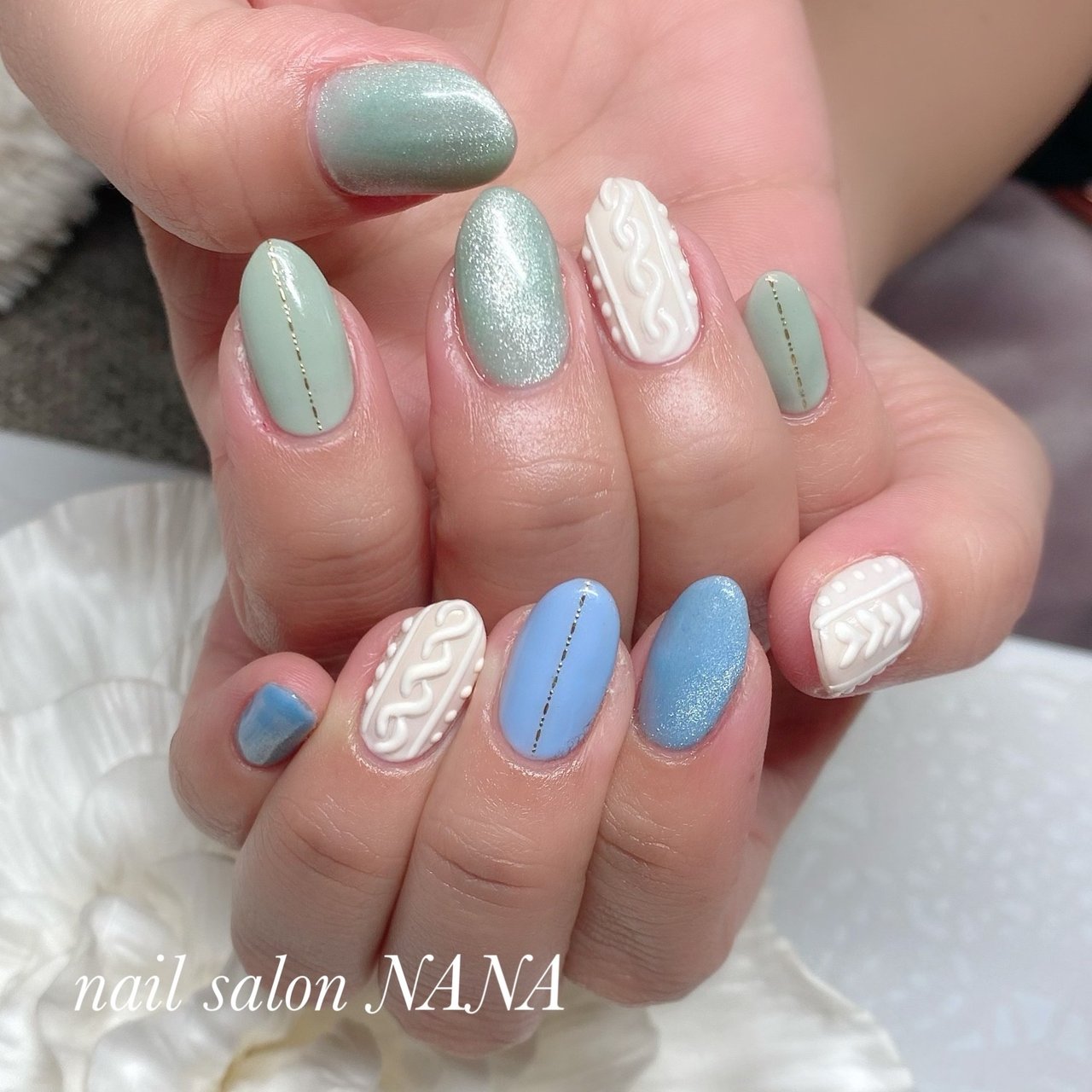 春 冬 ハンド ワンカラー ハート Nail Salon Nanaのネイルデザイン No ネイルブック