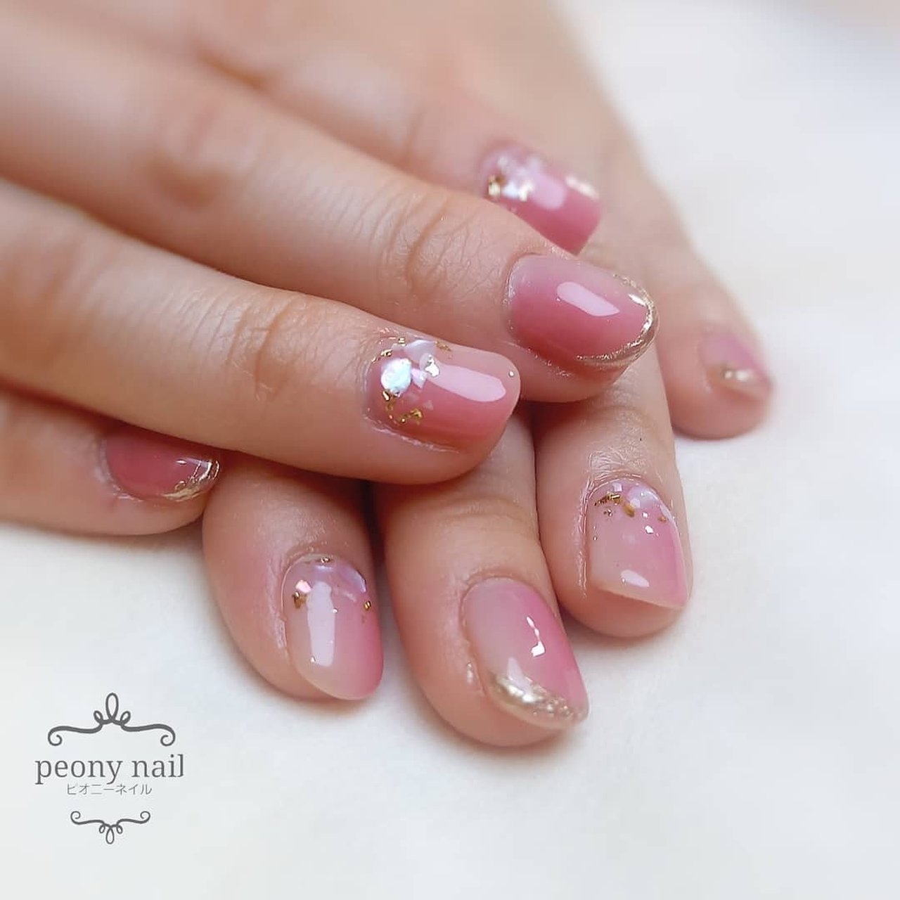 春 オールシーズン オフィス ブライダル ハンド Peony Nail ピオニーネイル横浜のネイルデザイン No ネイルブック