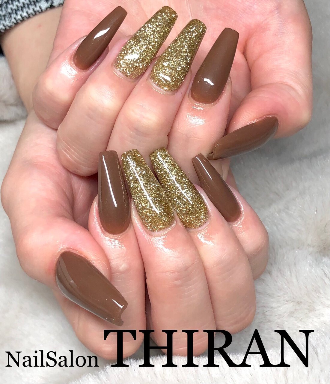 オールシーズン ハンド シンプル ラメ ワンカラー Nailsalon Thiranのネイルデザイン No ネイルブック