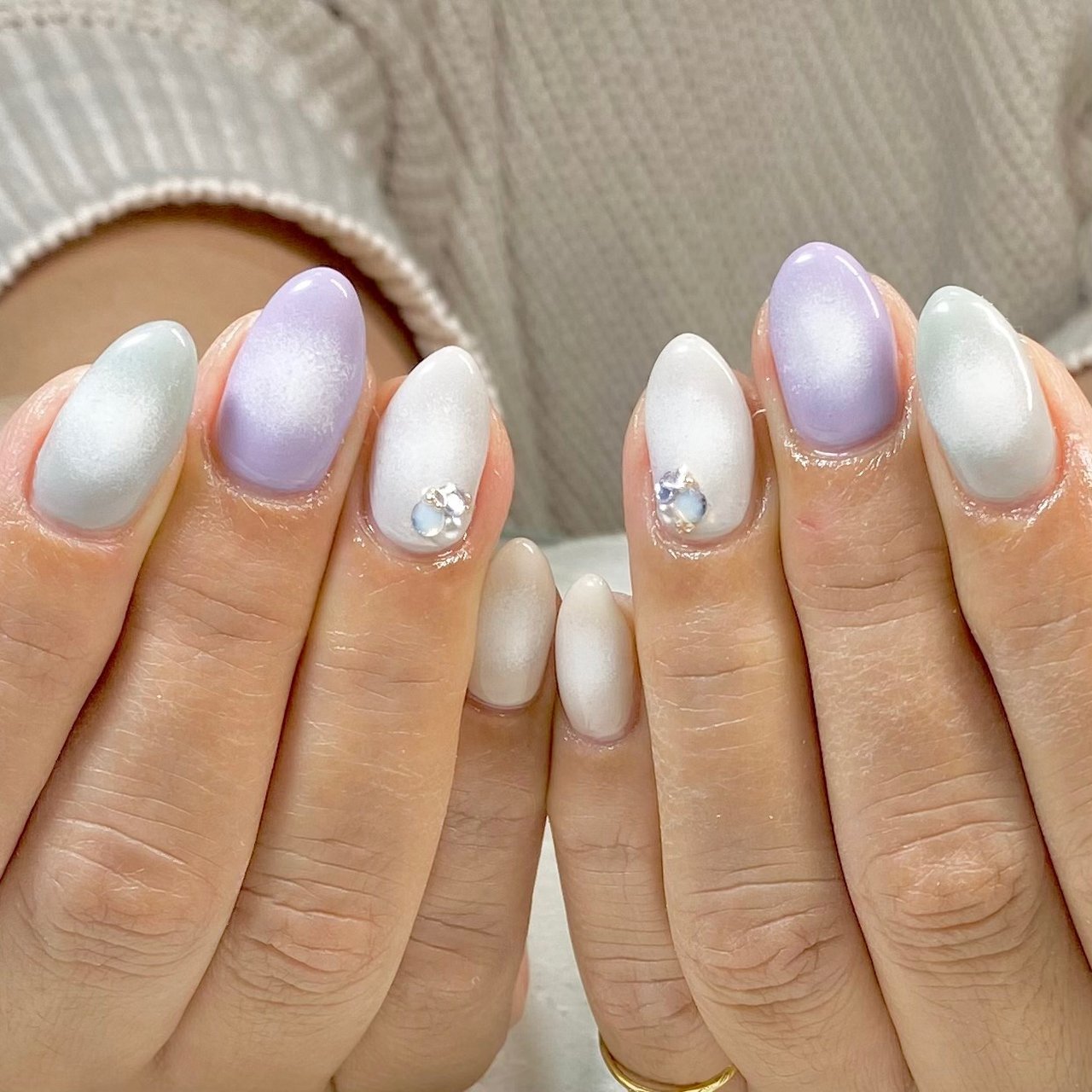 春 オールシーズン ハンド シンプル グラデーション Nail Salon Lamer ラメール のネイルデザイン No ネイルブック