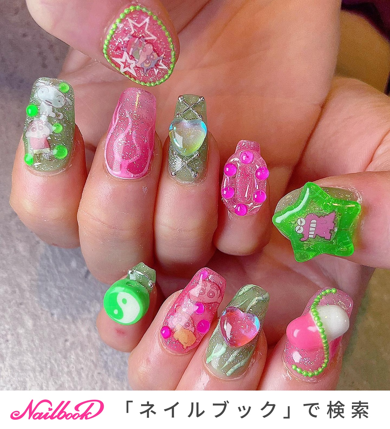 ハンド シースルー ミディアム クリア ピンク あいりのネイルデザイン No ネイルブック