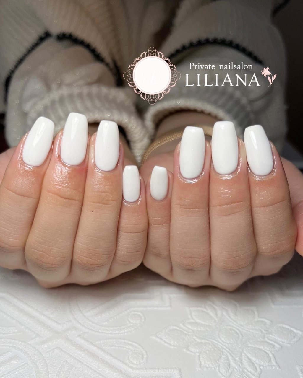 冬 オールシーズン ハンド シンプル ワンカラー Private Nailsalon Lilianaのネイルデザイン No ネイル ブック