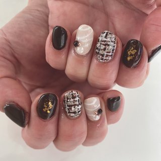 ツイード セルフネイルのネイルデザイン ネイルブック