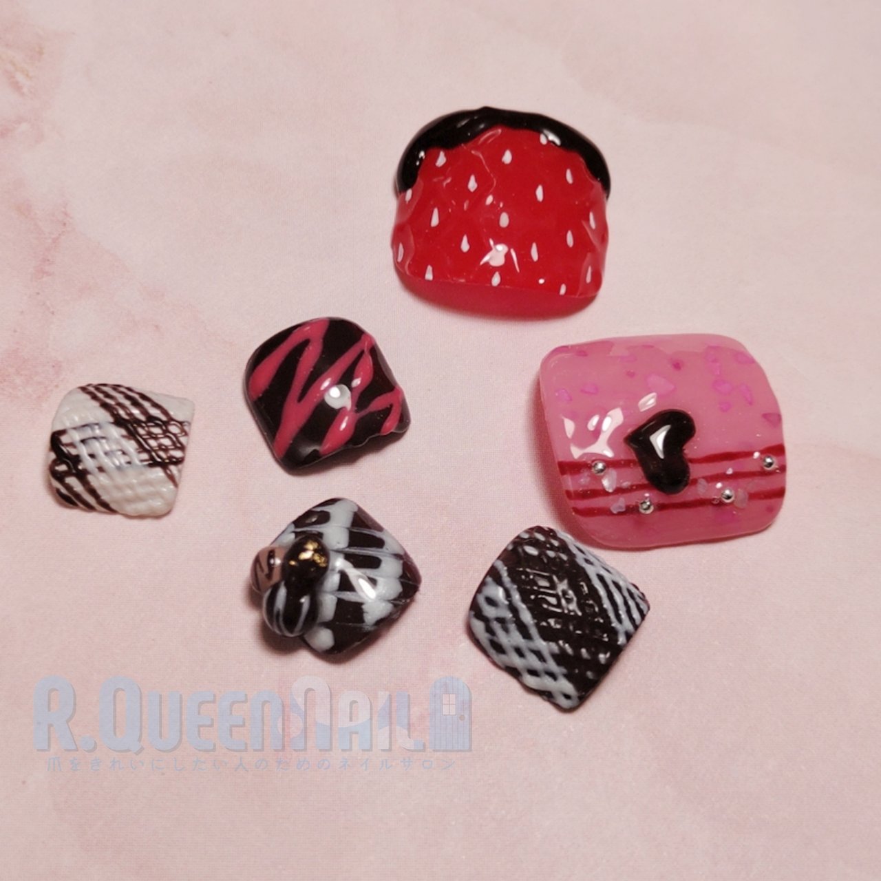 冬 バレンタイン 旅行 フット スイーツ 今村しほり 千葉 R Queennailのネイルデザイン No ネイルブック