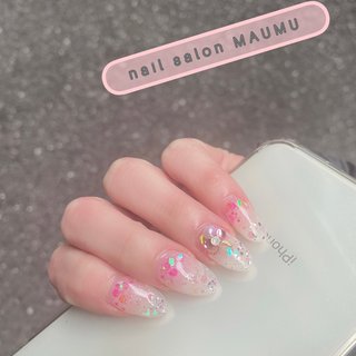 22年 新着順 夏 ピンクホロラメのネイルデザイン ネイルブック