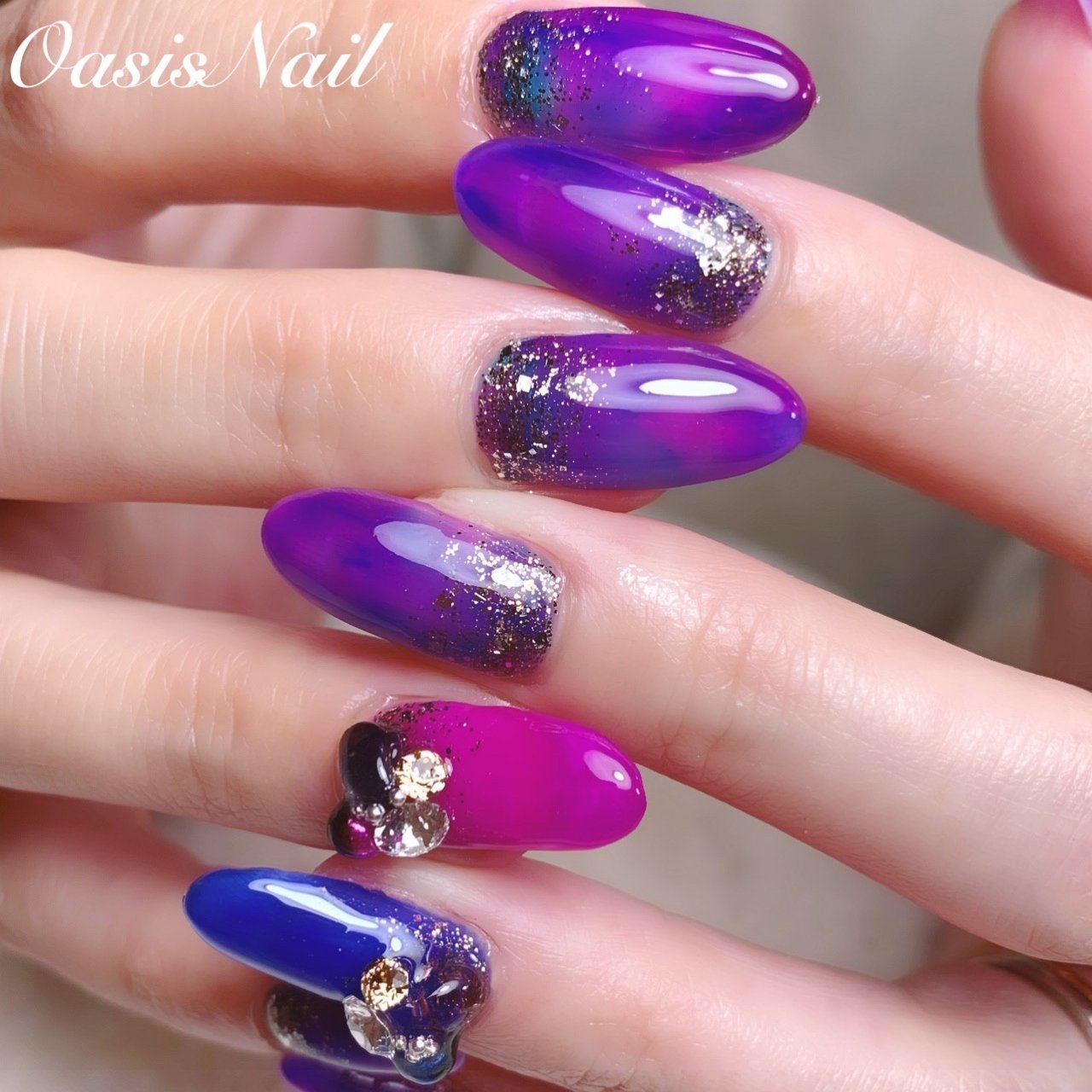 冬 オールシーズン パーティー デート ハンド Oasis Nailのネイルデザイン No ネイルブック