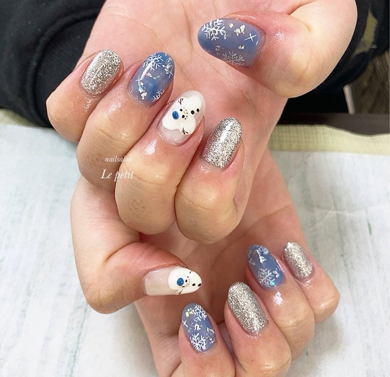 冬 パーティー デート 女子会 ハンド Nailslon Le Petitのネイルデザイン No ネイルブック