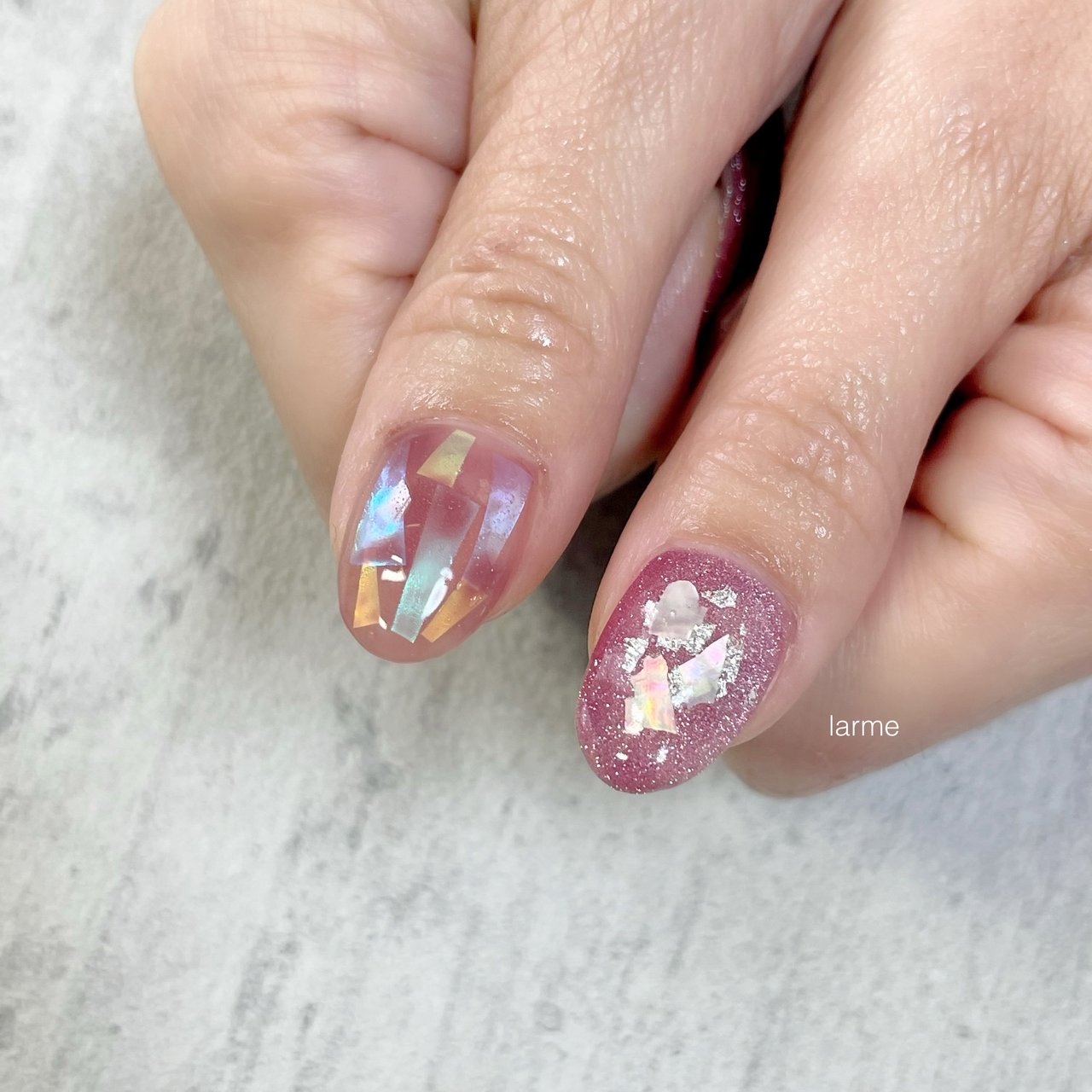 ハンド/ピンク/シルバー - nailroomLのネイルデザイン[No.7053594