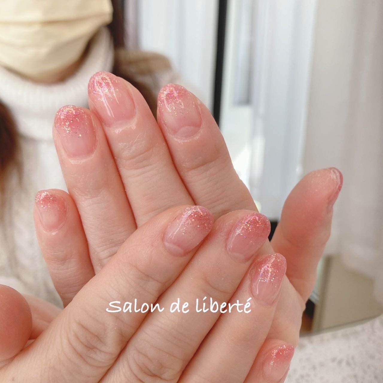 シンプル グラデーション ラメ クリア ピンク 旭市ネイルサロン リベルテ Salon De Liberte アイラッシュ匝瑳市ネイルサロンの ネイルデザイン No ネイルブック