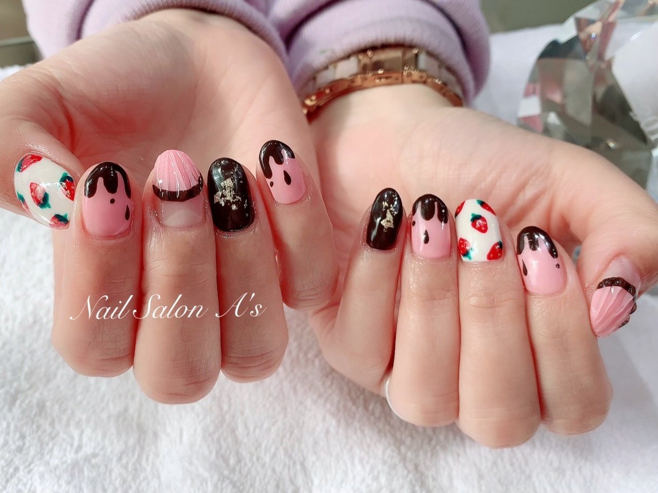 春 冬 バレンタイン 女子会 ハンド Nail A Sのネイルデザイン No ネイルブック