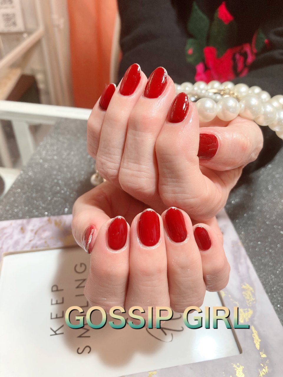 オールシーズン バレンタイン 卒業式 入学式 ハンド Gossip Girlのネイルデザイン No ネイルブック