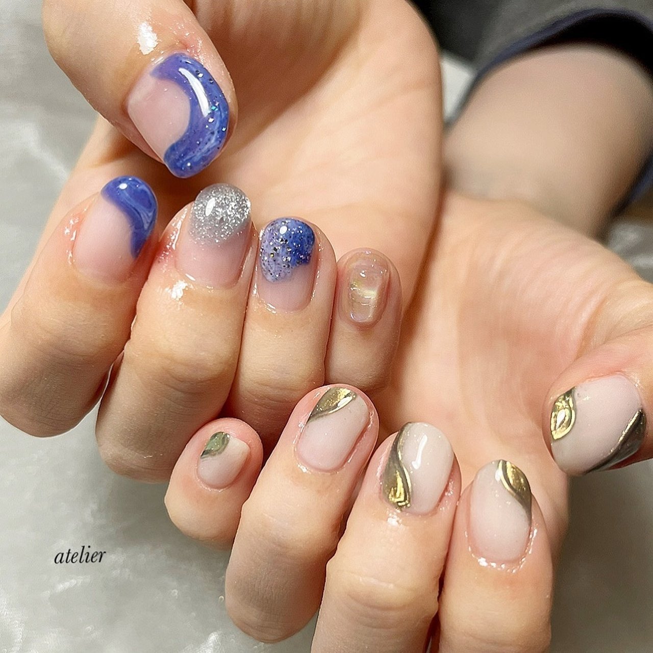 春 夏 冬 オールシーズン ハンド Atelier Osakaのネイルデザイン No ネイルブック