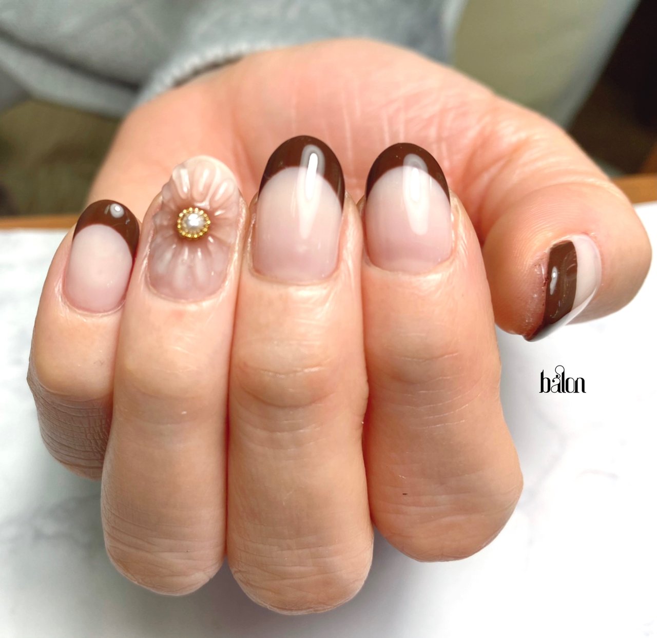 春/オールシーズン/ハンド/フレンチ/フラワー - nail_balonのネイル  