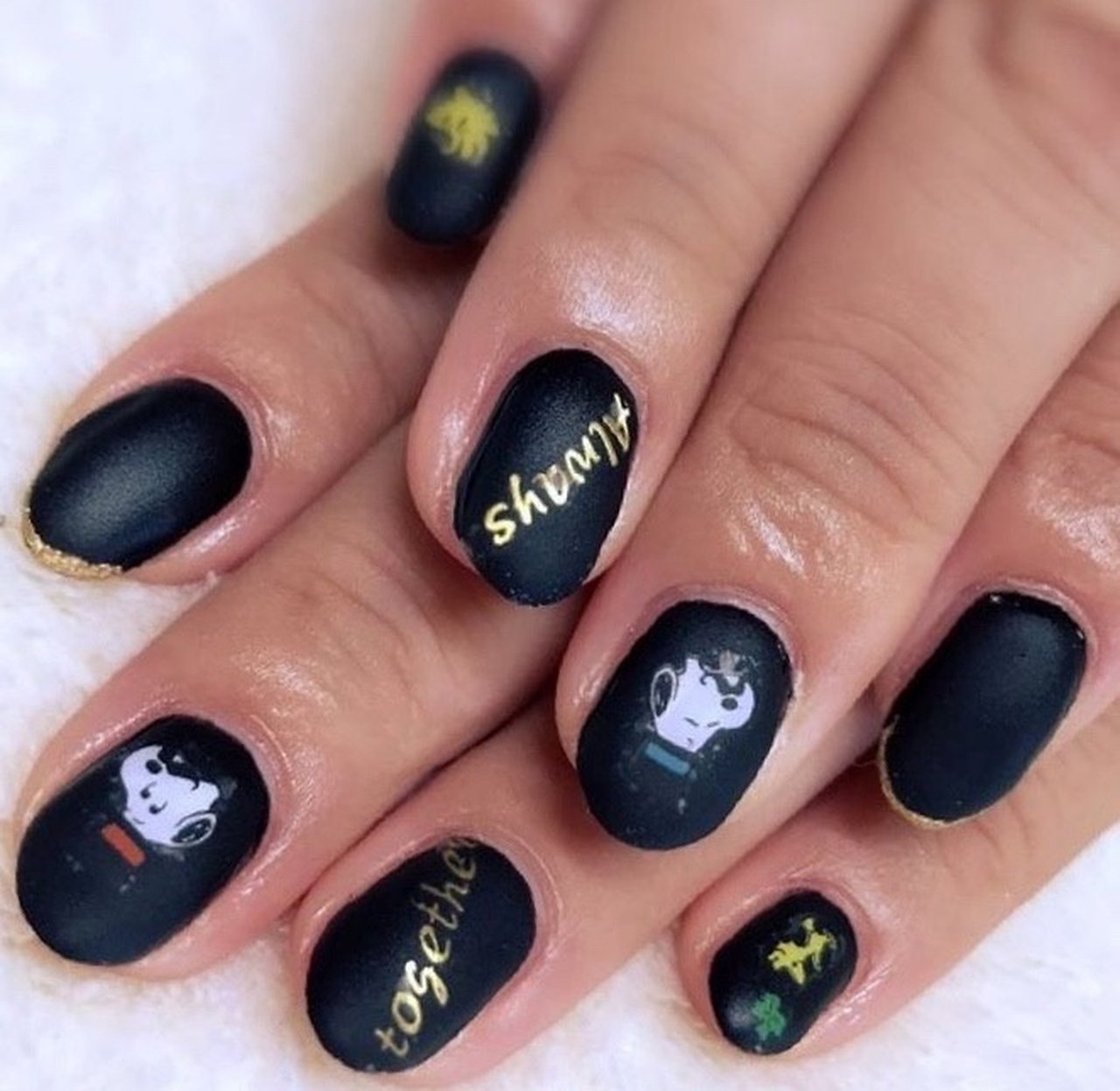 冬 オールシーズン ハンド ワンカラー キャラクター えみのネイルデザイン No ネイルブック