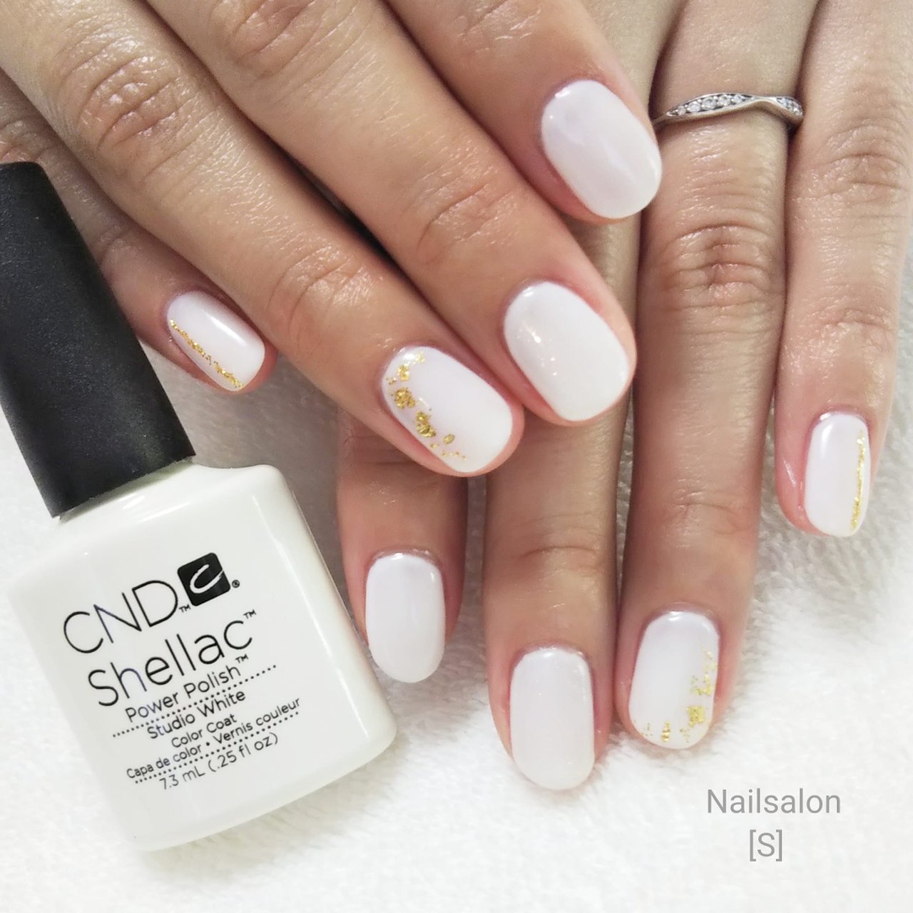 オールシーズン ブライダル ハンド シンプル ワンカラー シェラックネイル専門店 S のネイルデザイン No ネイルブック