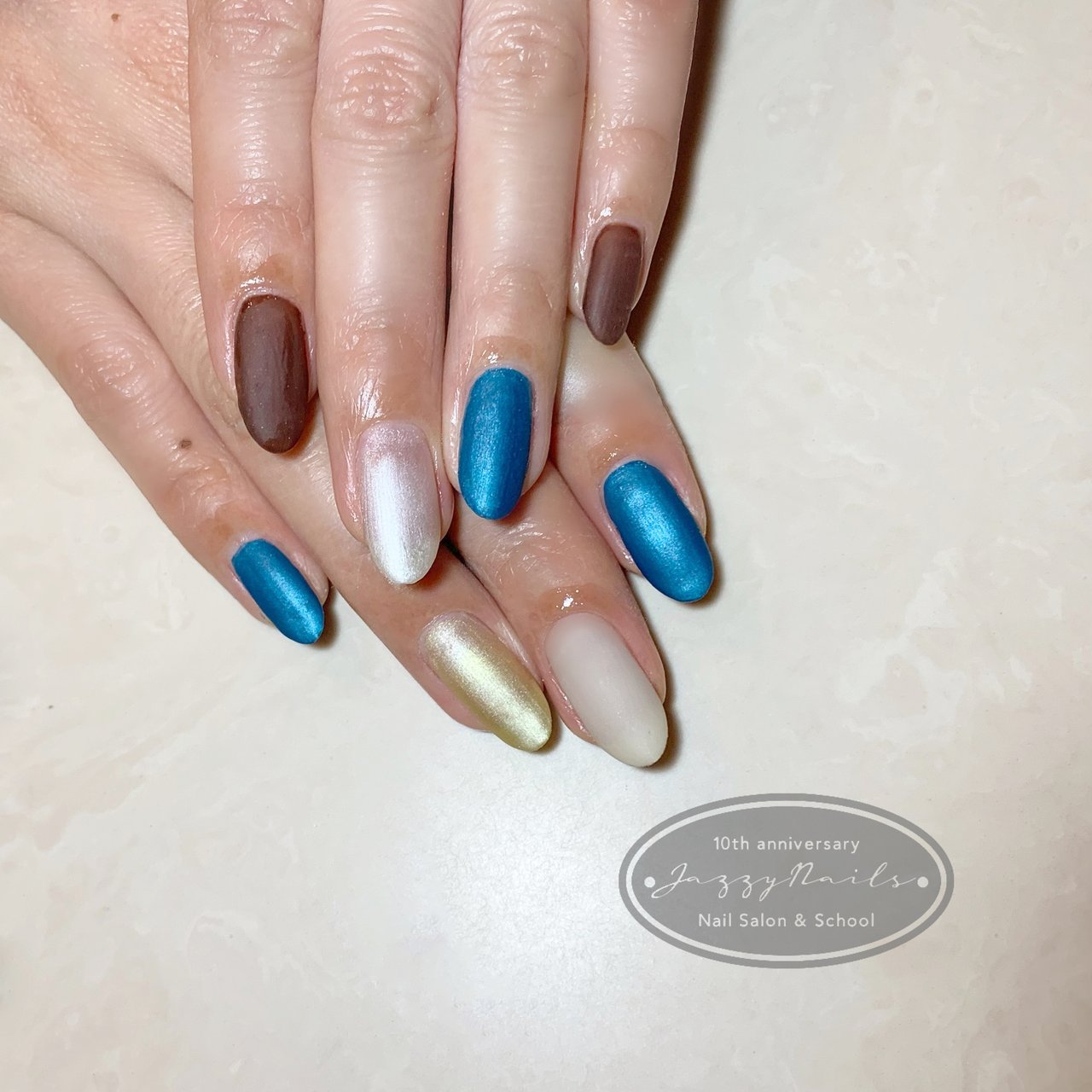 オールシーズン ハンド シンプル マット ネイビー Hiroのネイルデザイン No ネイルブック