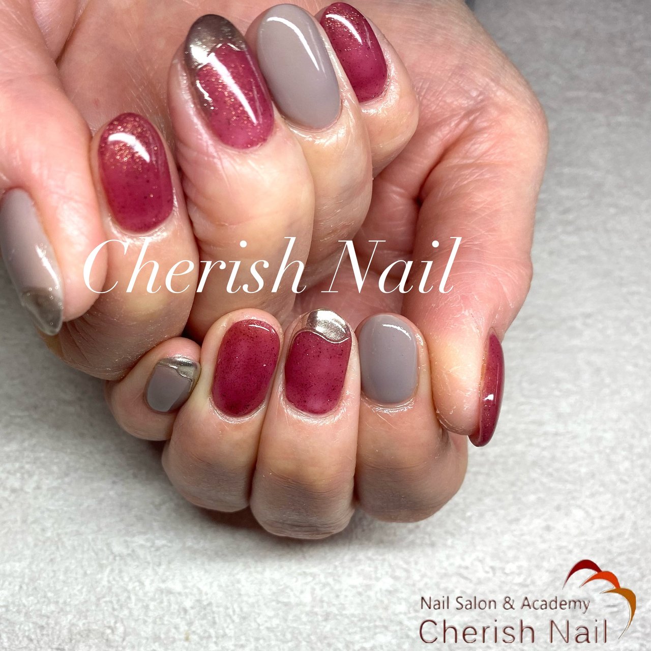 秋 冬 オフィス シンプル ワンカラー 豊橋 Cherish Nail チェリッシュネイル のネイルデザイン No ネイルブック