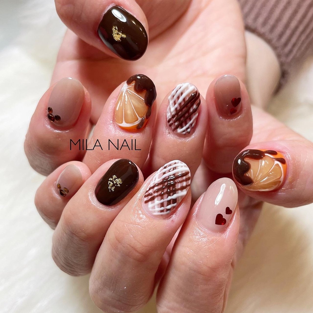 オールシーズン バレンタイン デート 女子会 ハンド Private Salon Mila Nailのネイルデザイン No ネイルブック