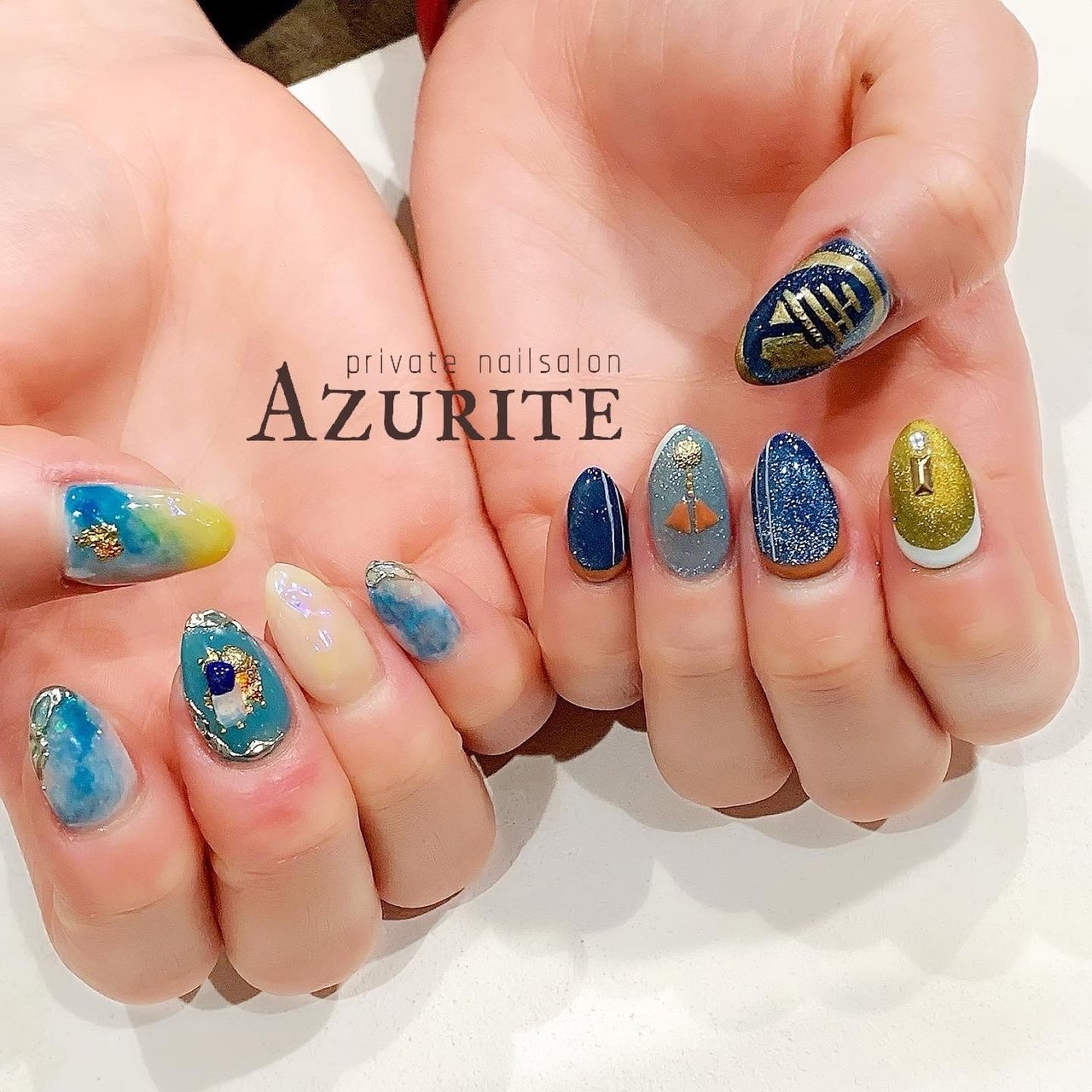 オールシーズン ライブ 女子会 ハンド 痛ネイル Private Nailsalon Azurite Negi のネイル デザイン No ネイルブック