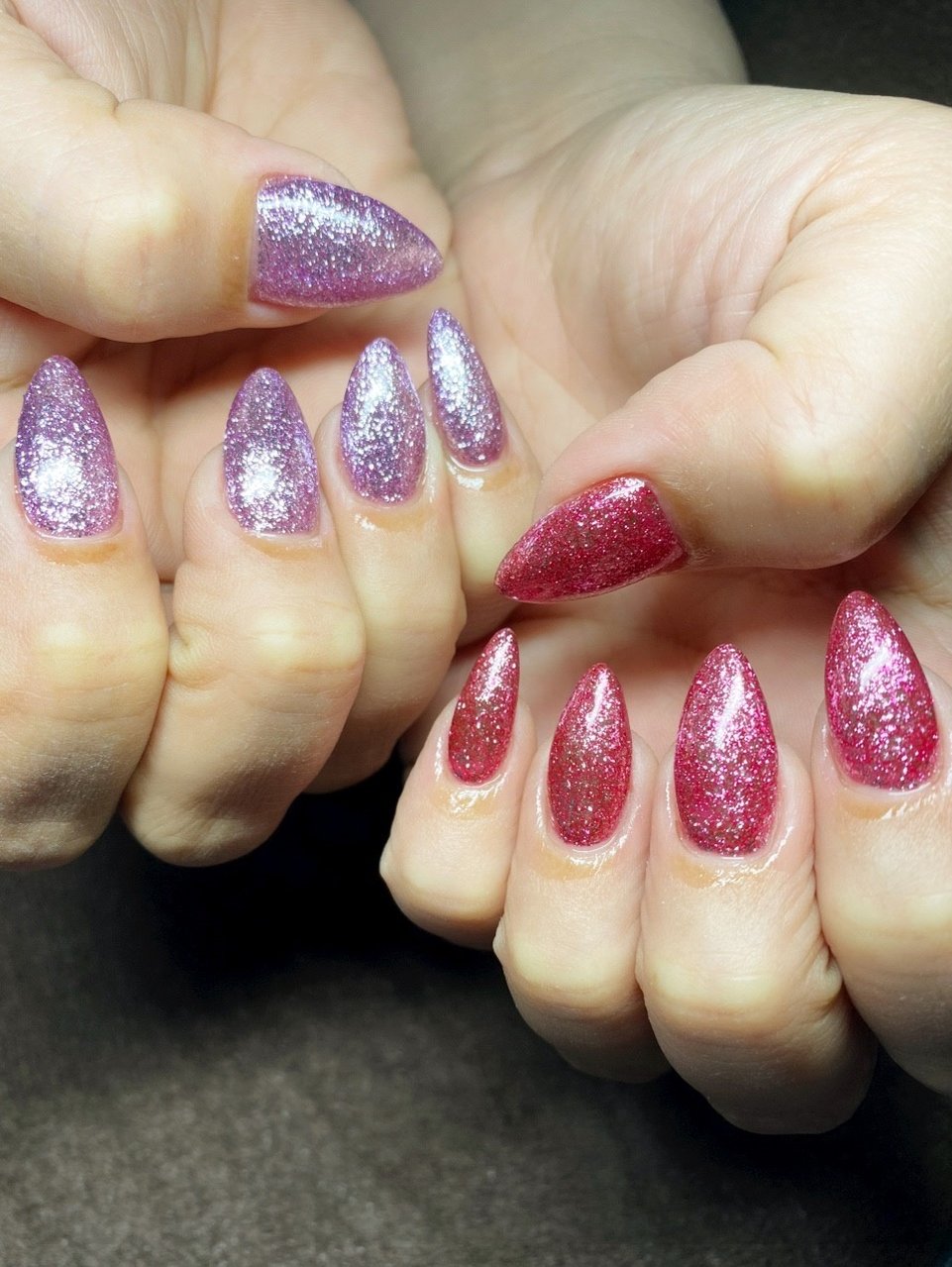 ハンド ラメ ピンク パープル A Nのネイルデザイン No ネイルブック