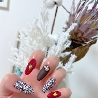 ツイード セルフネイルのネイルデザイン ネイルブック