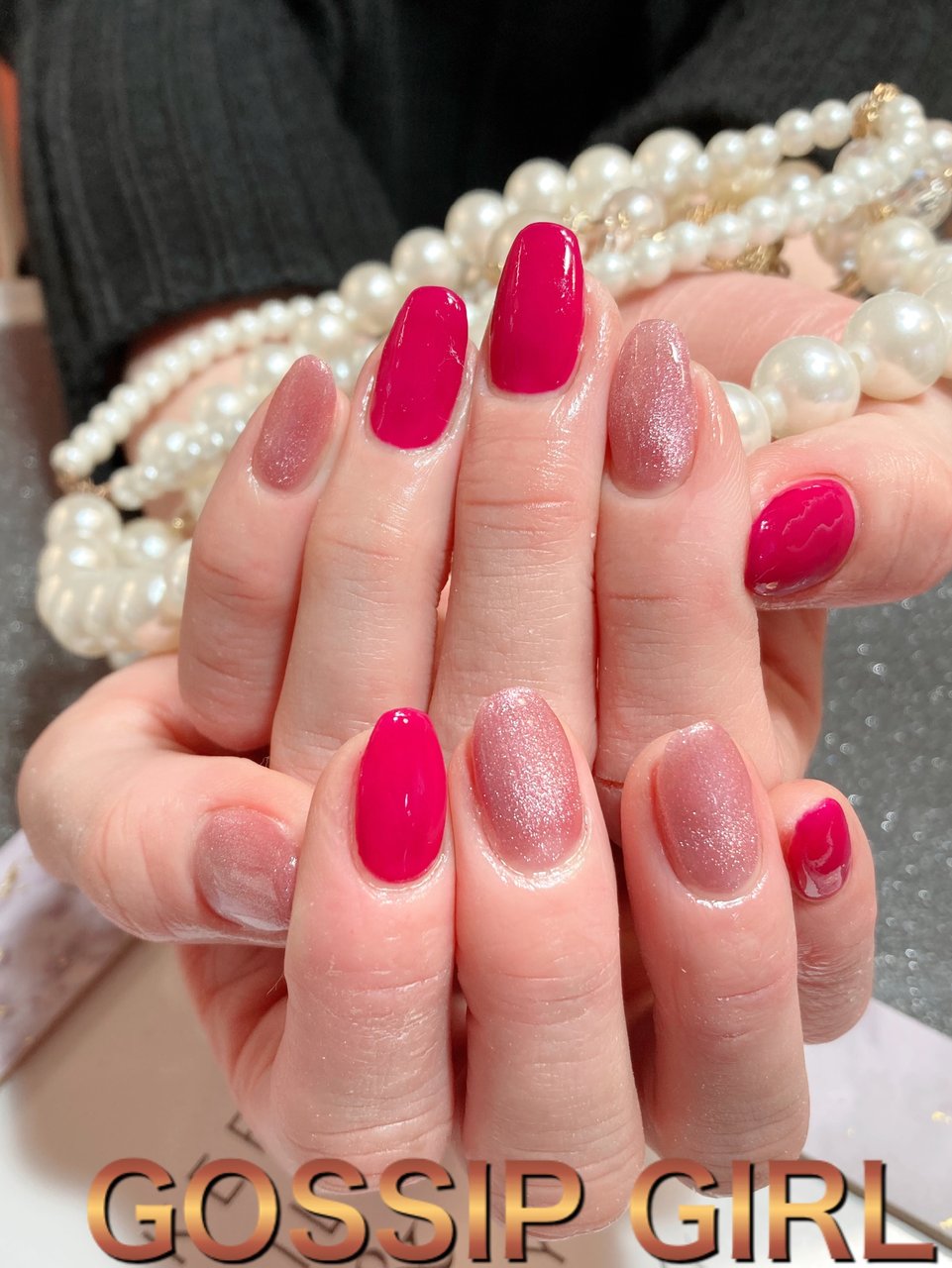 オールシーズン バレンタイン 卒業式 入学式 ハンド Gossip Girlのネイルデザイン No ネイルブック