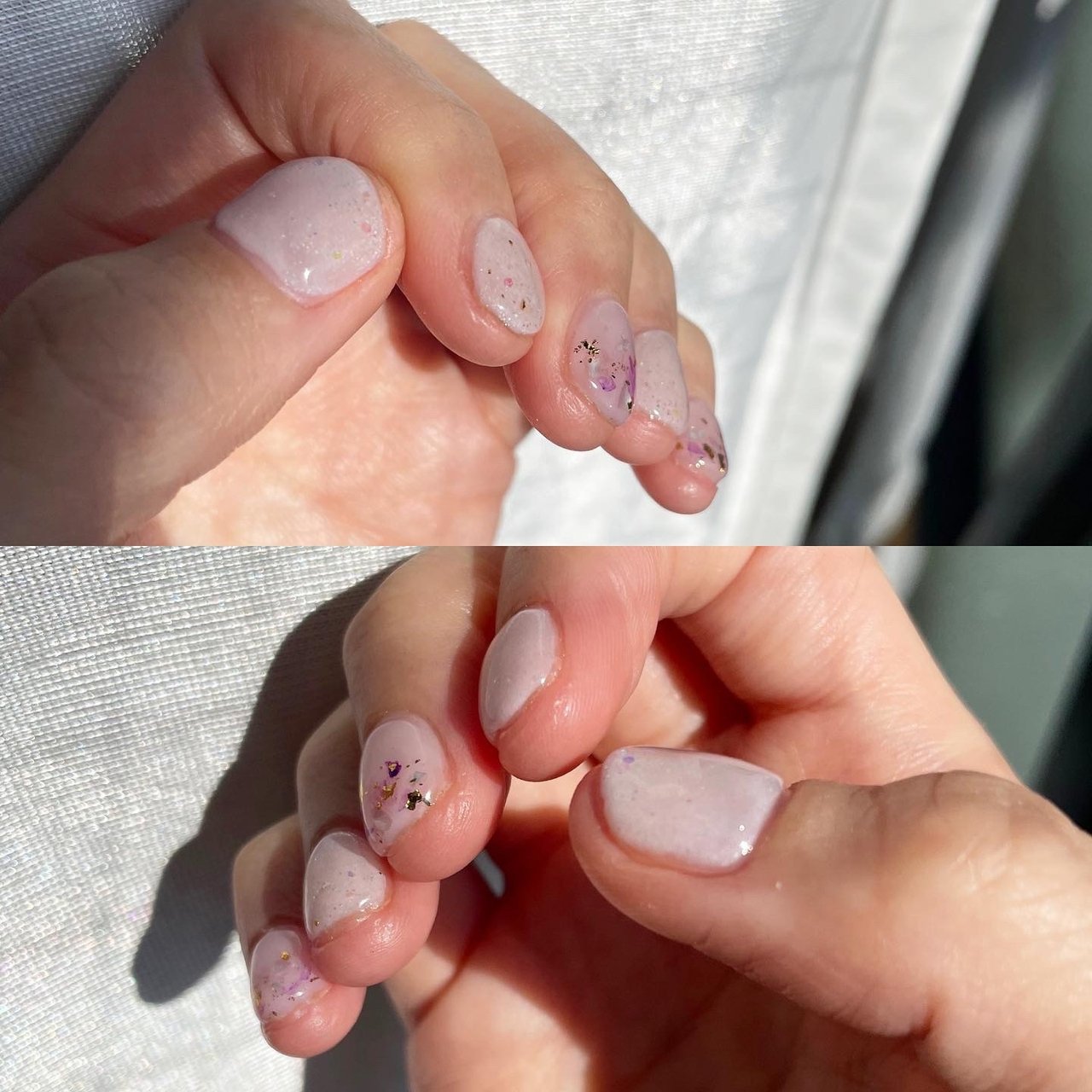 オールシーズン ハンド ホログラム ラメ シェル マチマチのネイルデザイン No ネイルブック