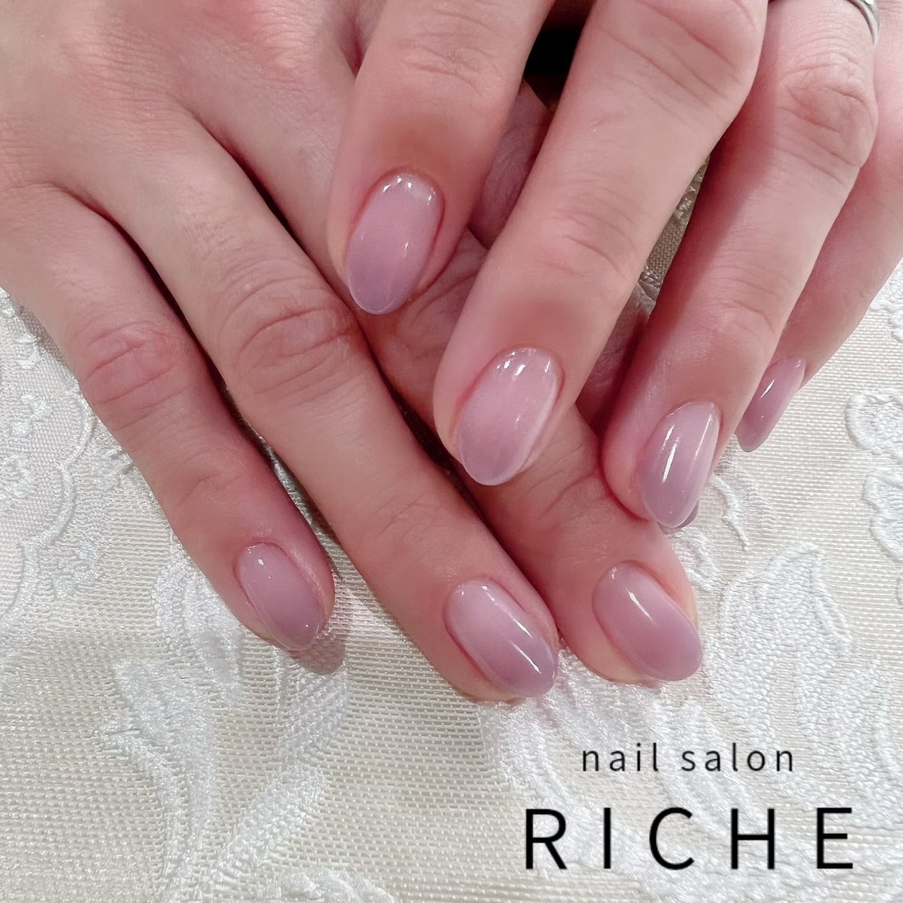 オールシーズン 入学式 オフィス ハンド グラデーション Nailsalon Richeのネイルデザイン No ネイルブック